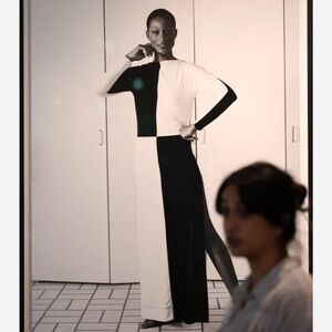 Rudi Gernreich For Harmon Knitwear Vintage B/W Maxi Dress RARE